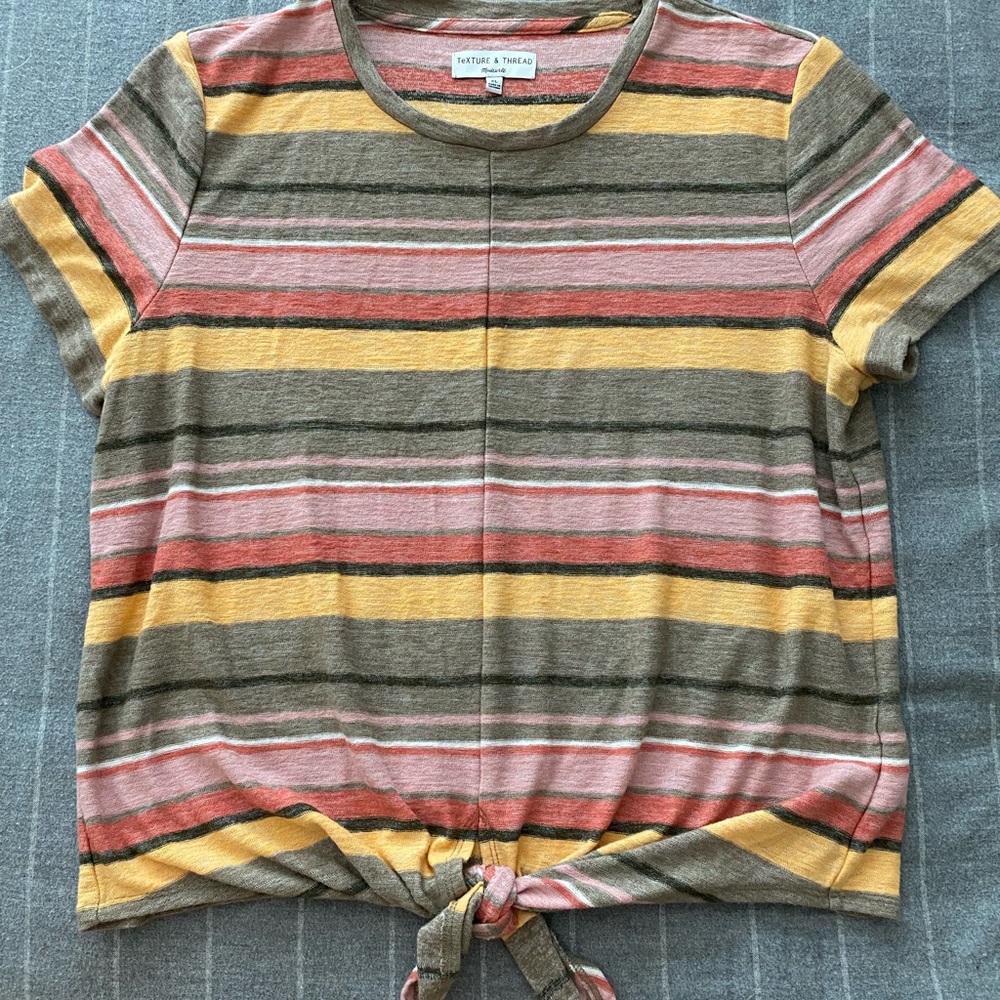 Madewell tie front top